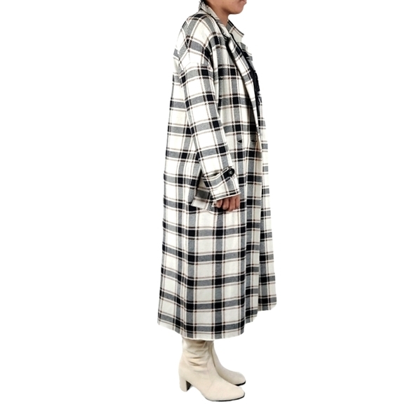 Zara Bloggers Fave Plaid-Houndstooth Double Breast Lightweight Oversized… - Picture 3 of 14